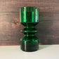 Riihimaki Emerald Green Glass Vase Tamara Aladin 1472 Vintage 1960s 1970s Scandinavian Finnish Retro