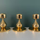 Asmussen 1 Drop Danish Gold Plated Candle Stick Holder 1970s Hamlet