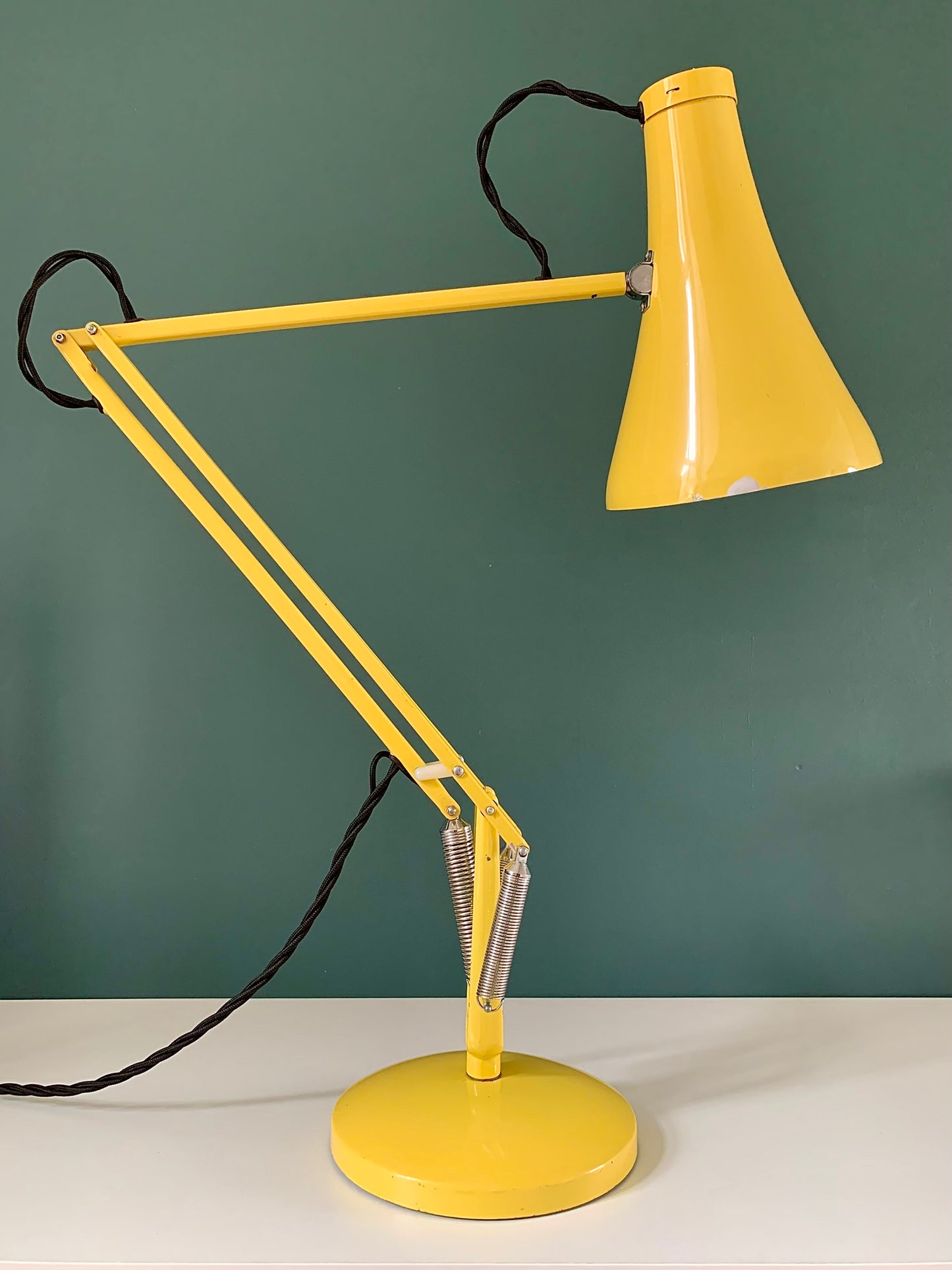 RARE Vintage Yellow Anglepoise Desk Office Lamp 1960s 1970s British Design