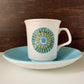 J&G Meakin Aztec Blue Ceramic Espresso Cups & Saucers British English 1960s 1970s Gifts Presents