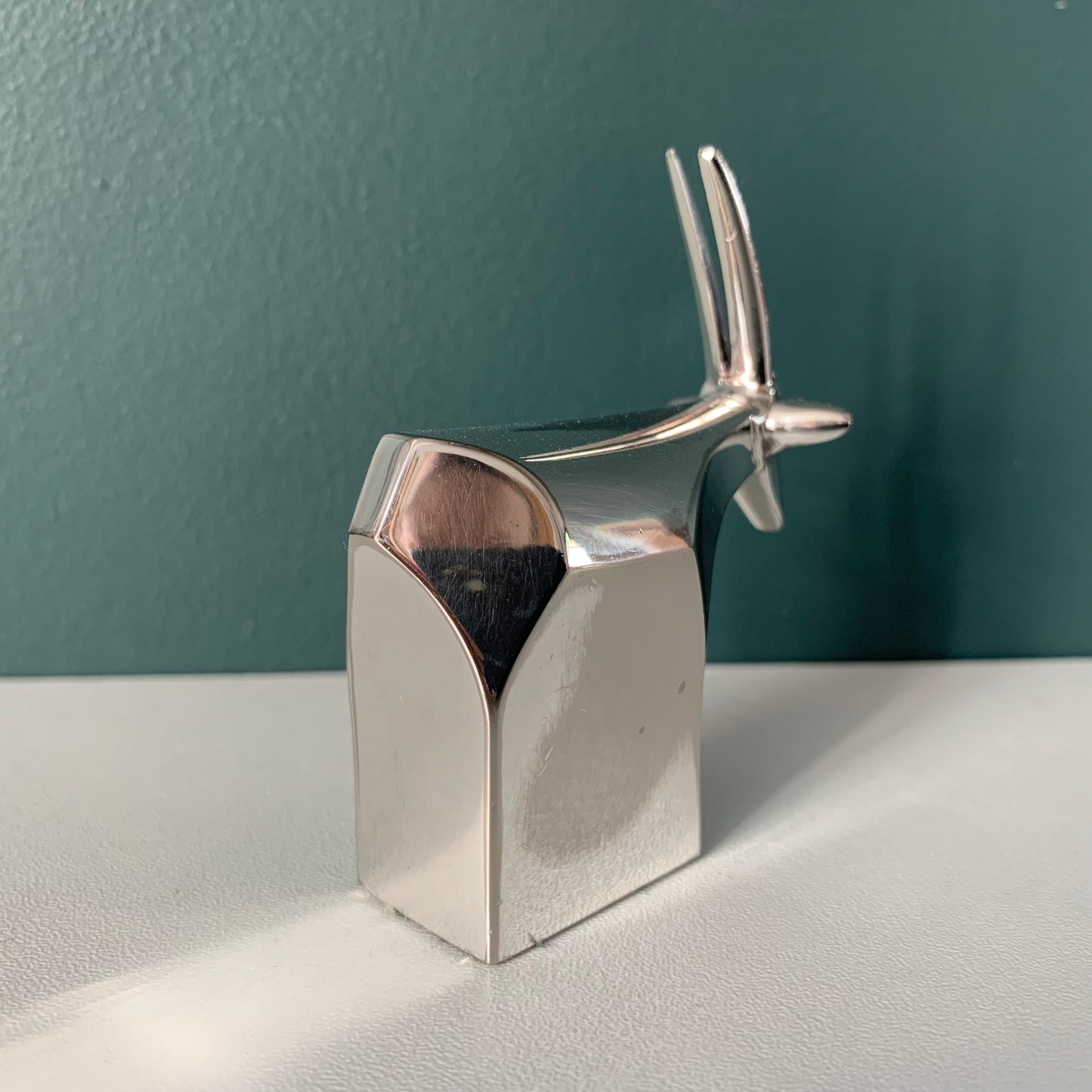 Dansk Silver Antelope Gazelle Paperweight Danish Designs Office Work Job Presents (2)