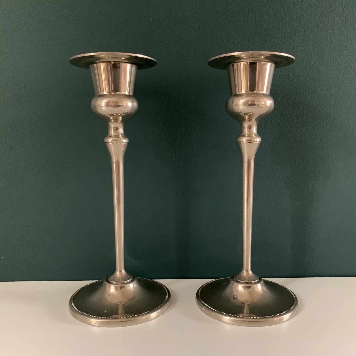 Antique/Vintage English Silver Candle Sticks British Victorian