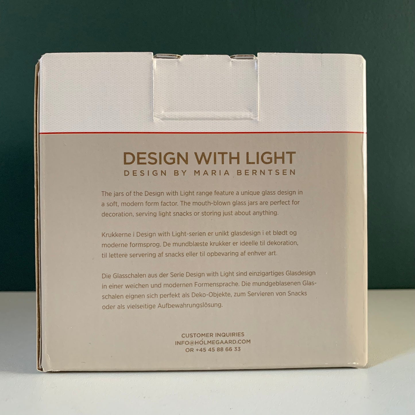 Holmegaard Danish Design With Light Glass Dish