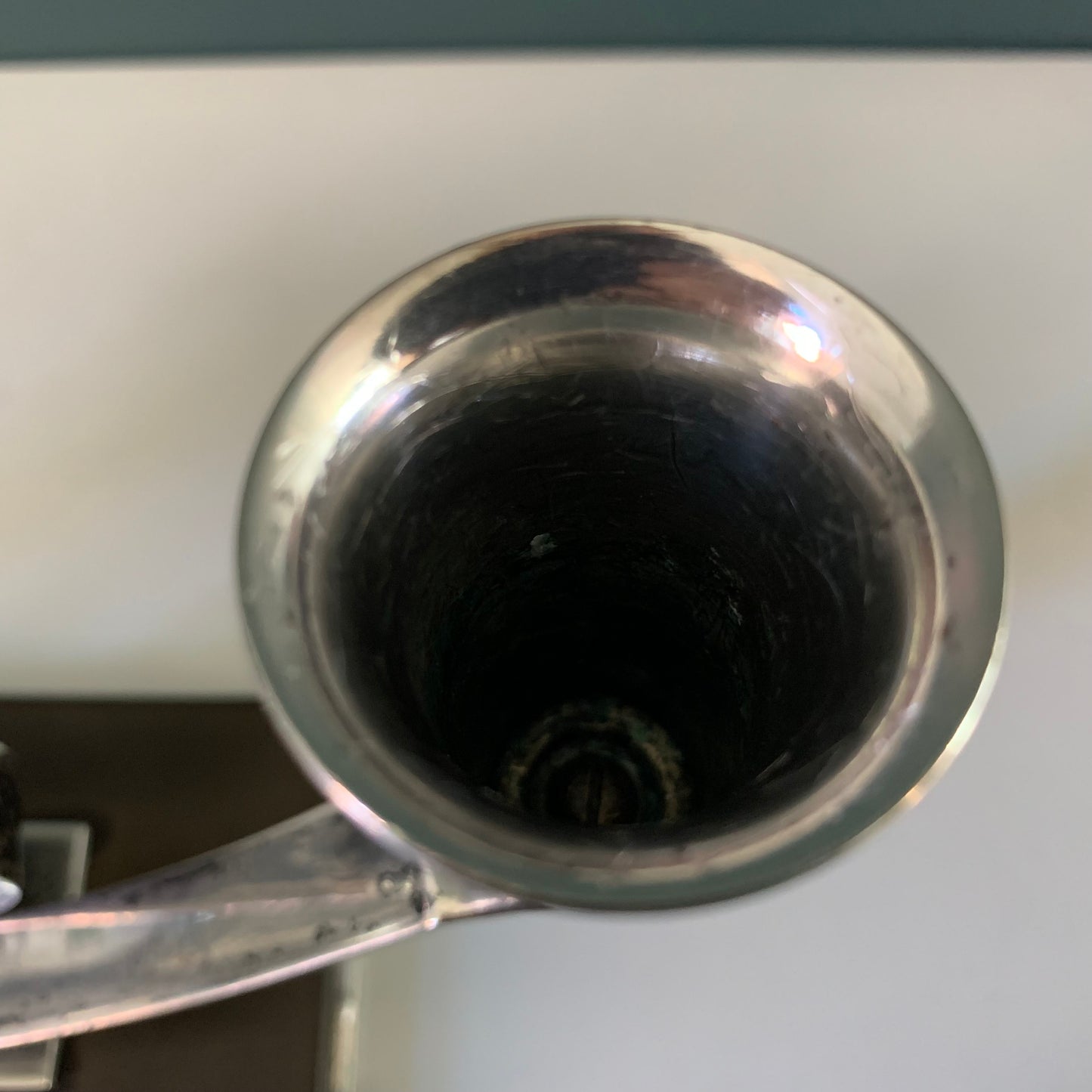 Art Deco Cohr Danish Silver Bronze Modernist Candle Holder Candleabra 1920s 1930s