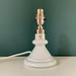 Vintage Holmegaard Royal Copenhagen Carine Danish White Glass Table Lamp