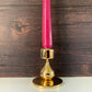 Asmussen 1 Drop Danish Gold Plated Candle Stick Holder 1970s Hamlet