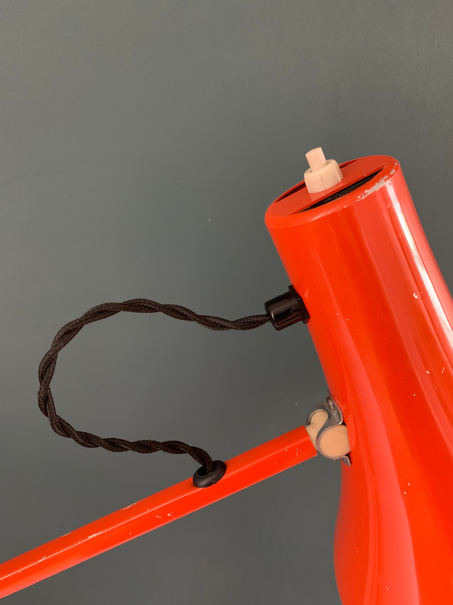 Vintage Orange Anglepoise Desk Office Lamp 1970s 1980s British Design