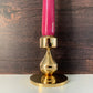Asmussen 1 Drop Danish Gold Plated Candle Stick Holder 1970s Hamlet
