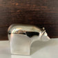 Dansk Designs Brown Bear Paperweight Vintage Danish Silver Swedish Presents