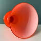 Lindshammar Swedish Orange Hooped Glass Vase 1960s 1970s Vintage Retro Scandinavian