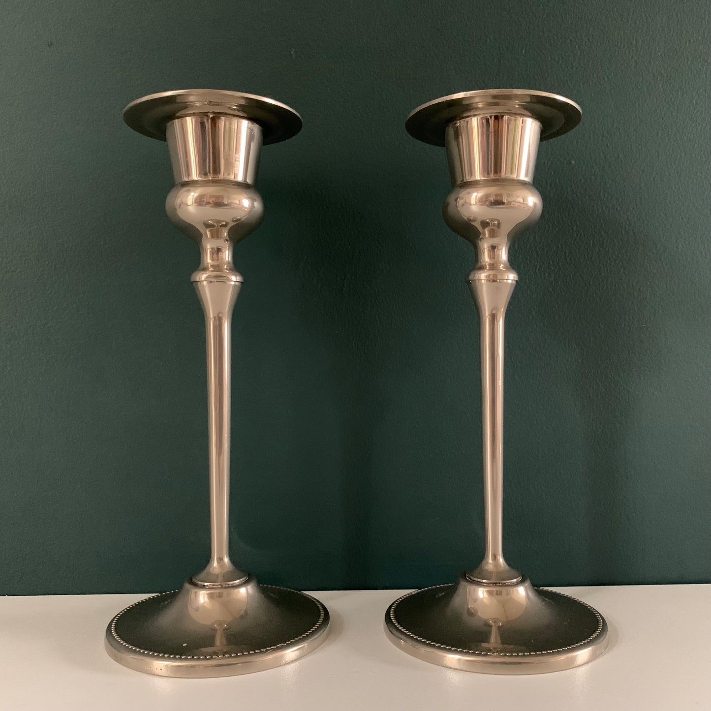 Antique/Vintage English Silver Candle Sticks British Victorian