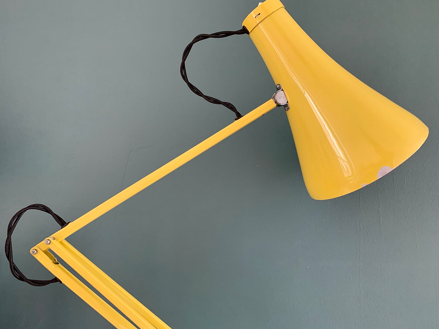 RARE Vintage Yellow Anglepoise Desk Office Lamp 1960s 1970s British Design