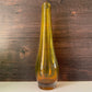 Vintage Swedish Johansen Orrefors Amber Yellow Glass Vase 1970s