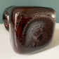 Vintage Scandinavian Kluk Glug Pinched Glass Decanter Bottle Carafe