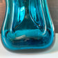 Vintage Holmegaard Danish Kluk ‘Drunken King’ Blue Glass Decanter Glug Bottle Carafe Gifts