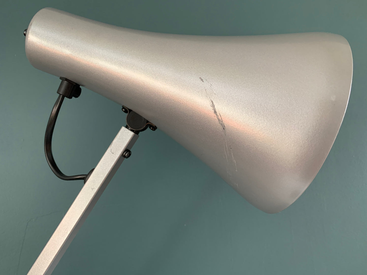 Vintage Silver Grey Anglepoise Desk Office Lamp 1980s British Design