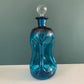 Holmegaard Danish Kluk Glug Teal Blue Glass Bottle Gifts Turquoise