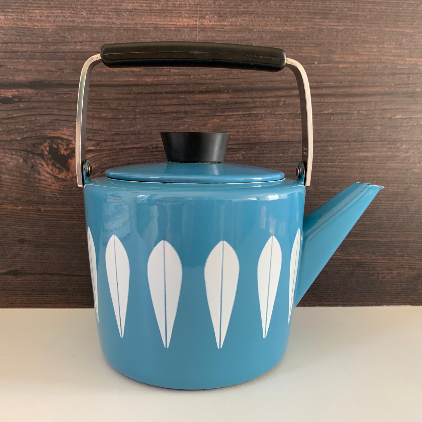 Cathrine Holm Blue Lotus Kettle 1960s Norwegian Scandinavian Scandi Style Design