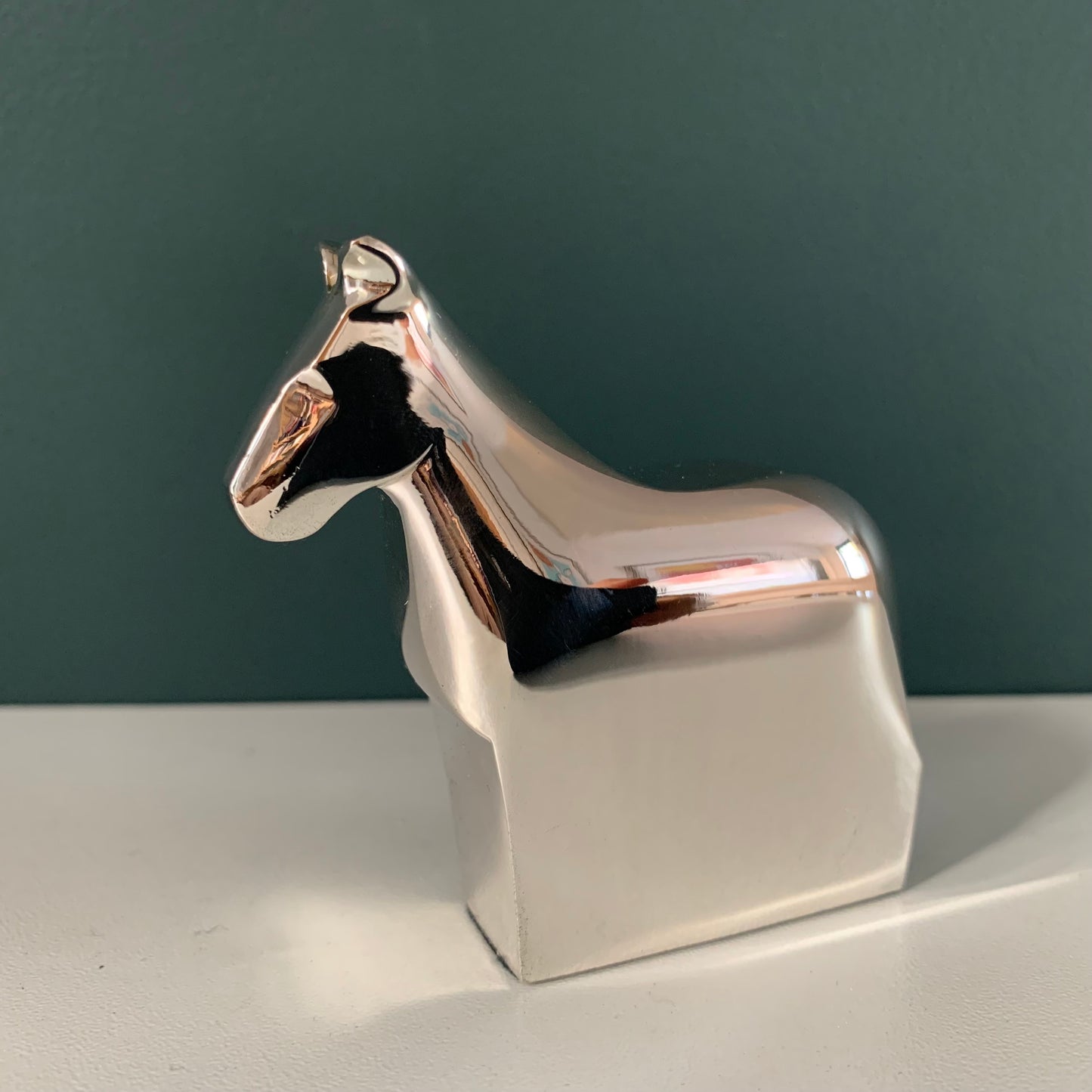 Vintage Dansk Silver Horse Paperweight Boxed Danish Designs Gifts