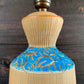 Bitossi Rimini Blue Pottery Table Lamp Ceramic 1960s 1970s Turquoise