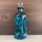 Holmegaard Danish Kluk Glug Teal Blue Glass Bottle Gifts Turquoise