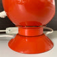 Danish Frandsen Orange Ball Table Lamp 1970s Retro Light Atomic Era