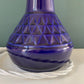 Soholm Danish Blue Table Lamp 1960s Pottery Scandi Bedside Light 3323