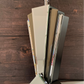 Vintage Art Deco Style Mirror Glass Table Lamp 1980s