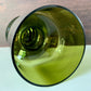 Riihimaki Olive Green Glass Vase 1960s 1970s 1472 Khaki Avocado Style Finnish Retro