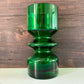 Riihimaki Emerald Green Glass Vase Tamara Aladin 1472 Vintage 1960s 1970s Scandinavian Finnish Retro