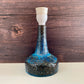 Mid Century Sejer Pottery Danish Blue Ceramic Table Lamp