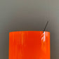 Mid Century Ryd Swedish Orange Hooped Glass Vase 1960s 1970s Atomic