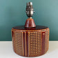 Poole Pottery Helios Brown Table Lamp Bedside British English 1960s Mid Century Modern