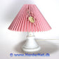 Vintage Holmegaard Royal Copenhagen Carine Danish White Glass Table Lamp