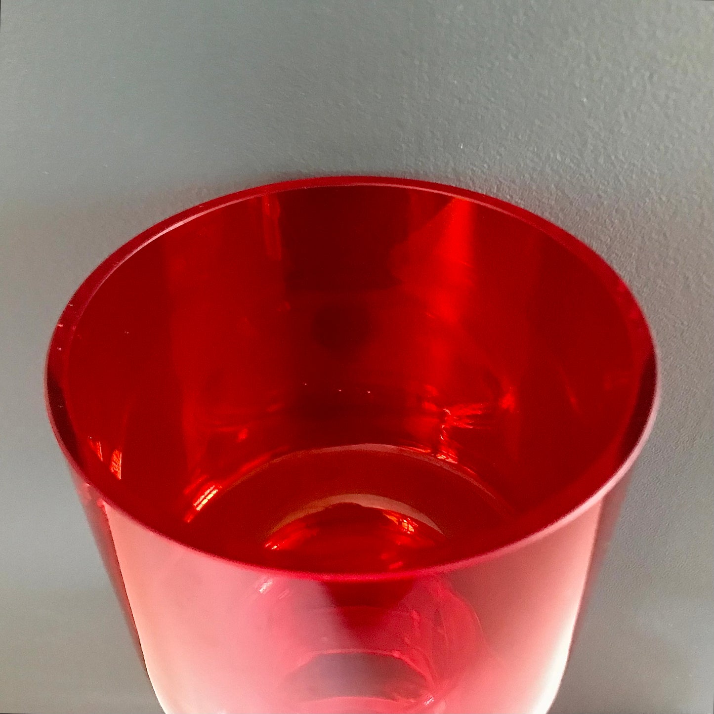 Riihimaki Red Hooped Glass Vase Tamara Aladin Camshaft Cog 1970s Scandinavian