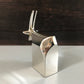 Dansk Silver Boxed Antelope Gazelle Paperweight Danish Designs Office Work Job Presents Retro