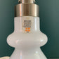 Vintage Holmegaard Royal Copenhagen Carine Danish White Glass Table Lamp