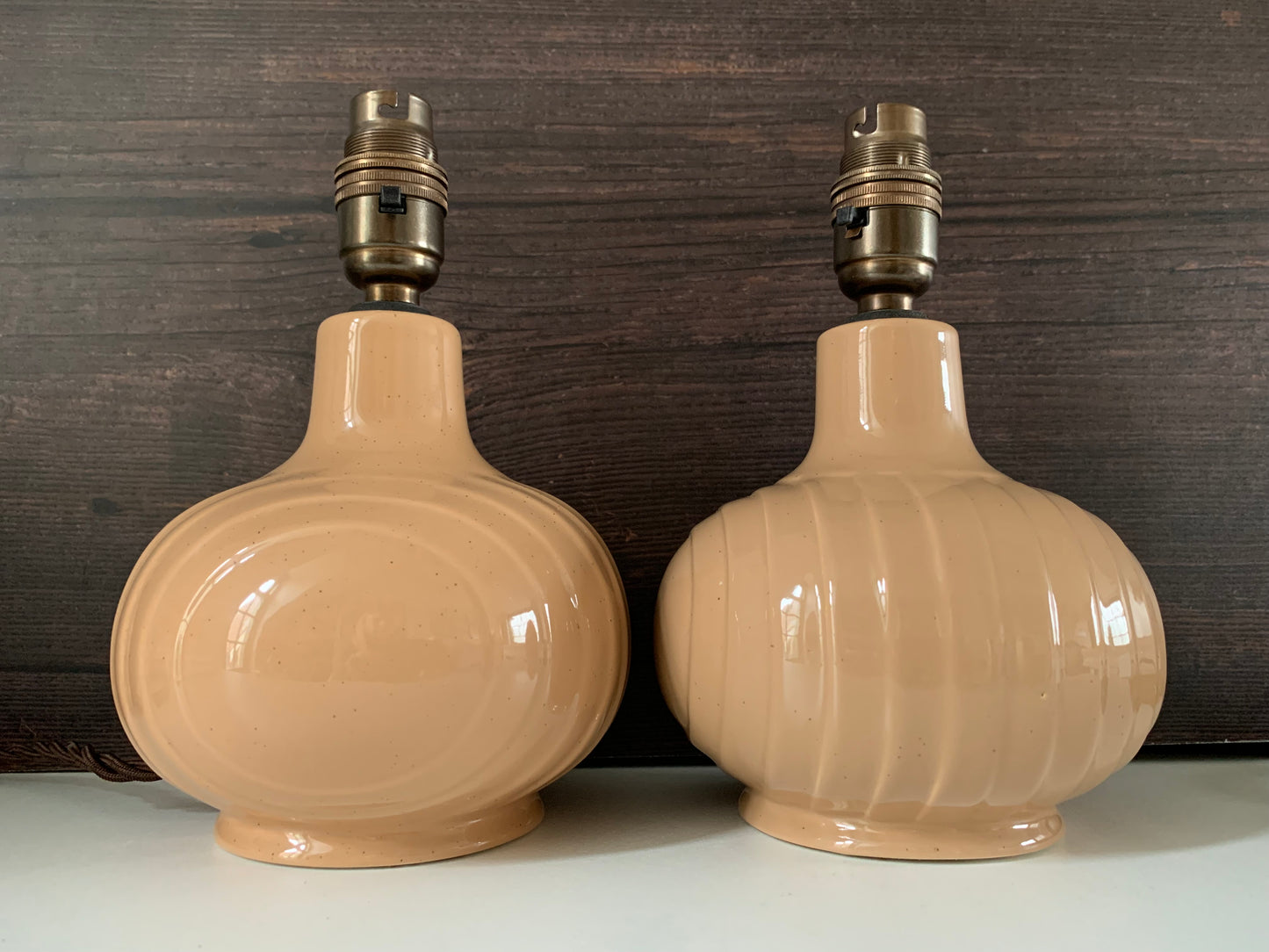 Hornsea Pottery Concept Latte Ceramic Table Lamp British English 1970s