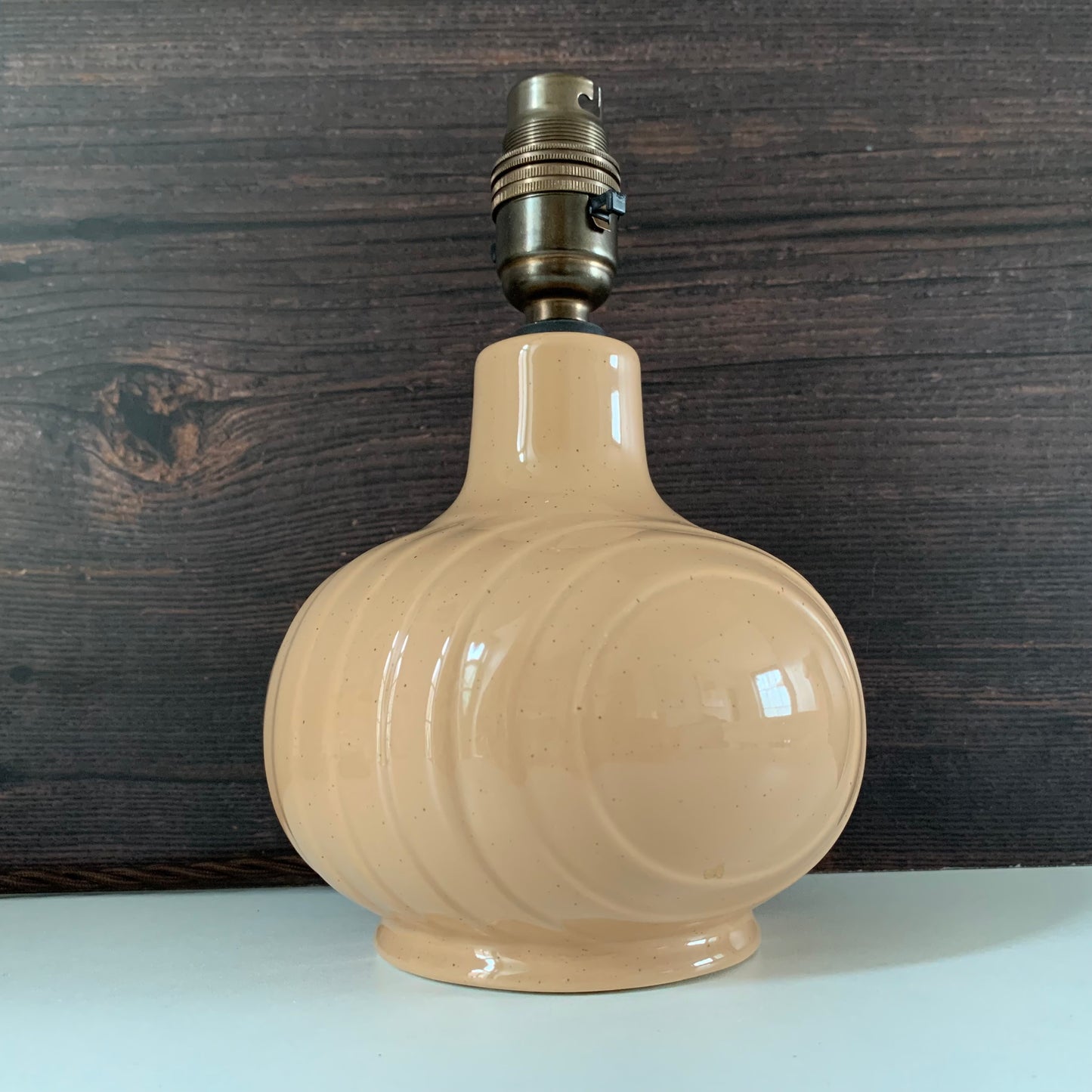 Hornsea Pottery Concept Latte Ceramic Table Lamp British English 1970s