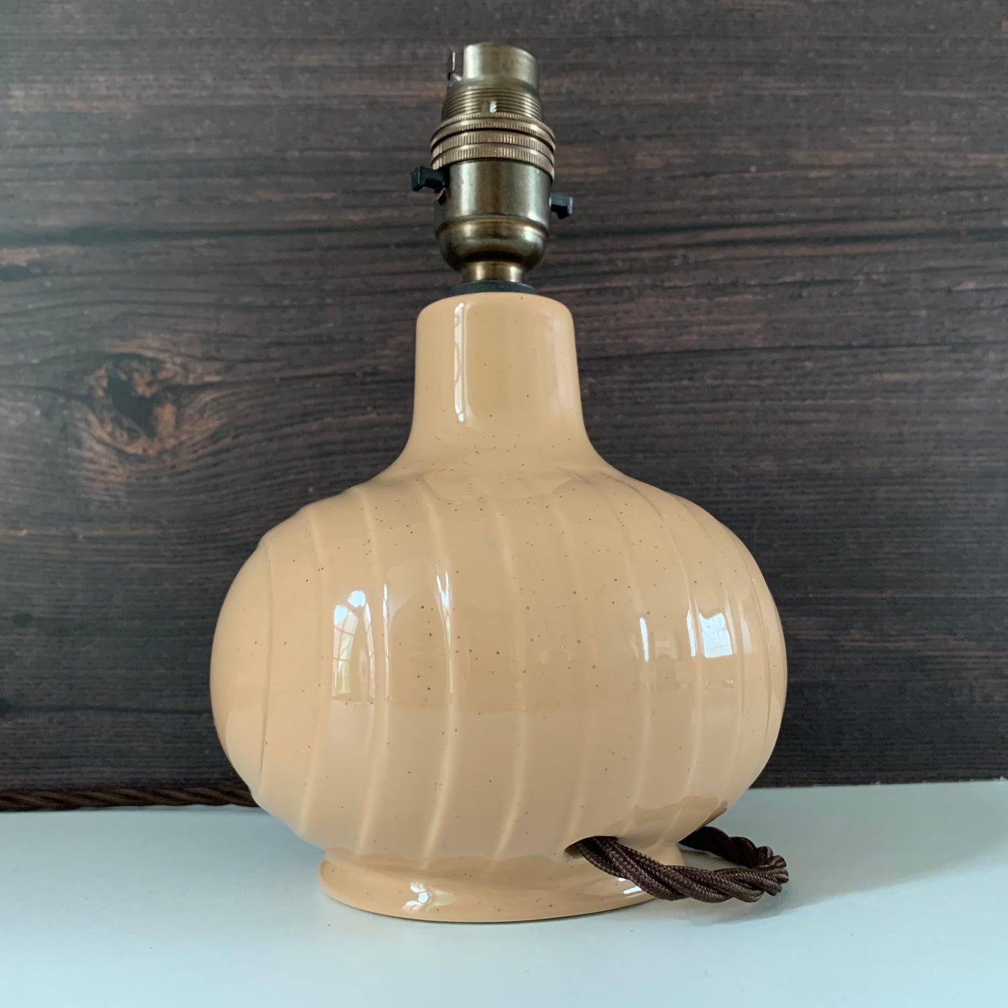 Hornsea Pottery Concept Latte Ceramic Table Lamp British English 1970s