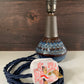 Soholm Pottery Blue Granite Danish Table Lamp Vintage 1960s 3323