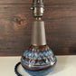 Soholm Pottery Blue Granite Danish Table Lamp Vintage 1960s 3323