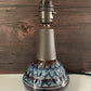 Soholm Pottery Blue Granite Danish Table Lamp Vintage 1960s 3323