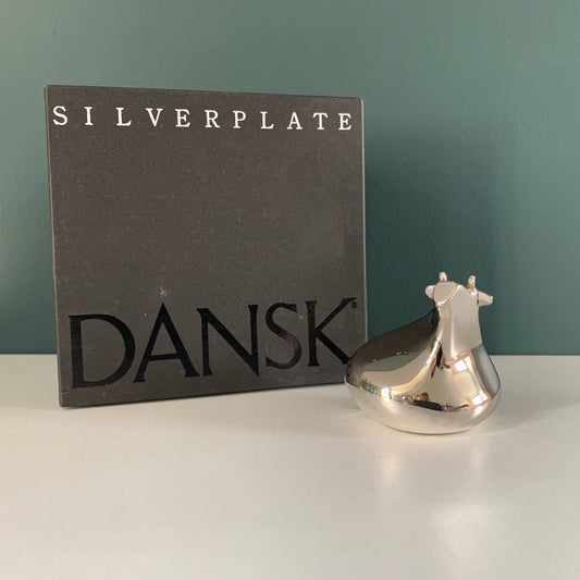 Dansk Designs Paperweights Cow Silver Danish Swedish Scandinavian Style Office Work Gifts Presents