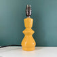 Royal Doulton Yellow Sheerlite Ceramic Table Lamp British English 1960s