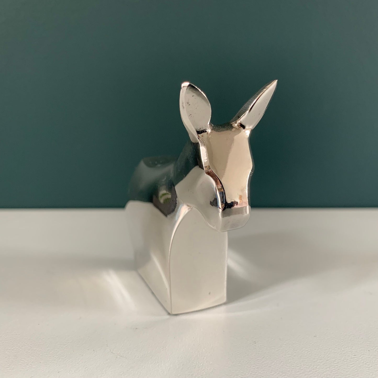 Dansk Silver Donkey Paperweight Swedish Danish Designs Gifts Office Work Job Presents