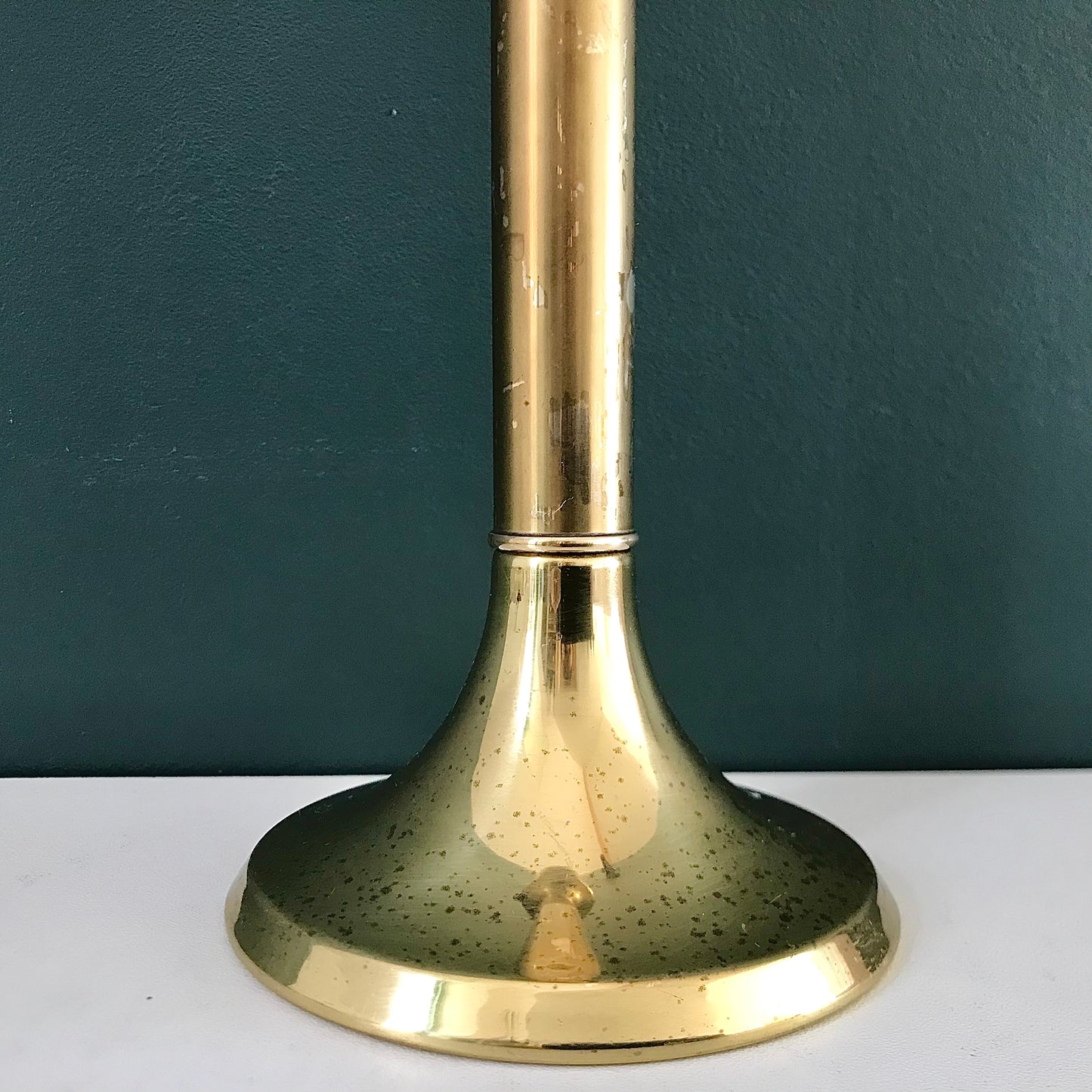 Vintage Danish Modern Brass Candle Stick Holder