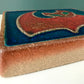 Soholm Pottery Danish Turquoise Red Ceramic Cat Wall Relief Retro Vintage