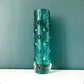 Riihimaki Finnish Turquoise Aqua Emerald Jade Green Glass Vase 1960s 1970s 1462