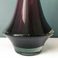 Riihimaki Amethyst Purple Glass Vase Finnish Violet 1379 Vintage 1960s 1970s Retro